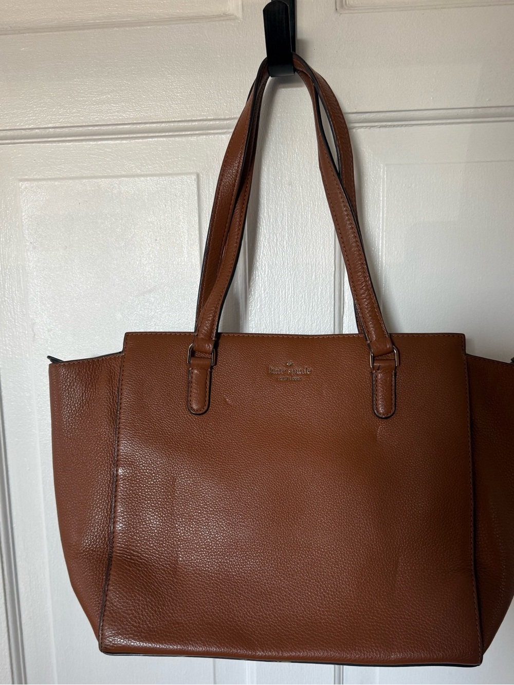 kate spade Pebbled Leather Cognac Tote